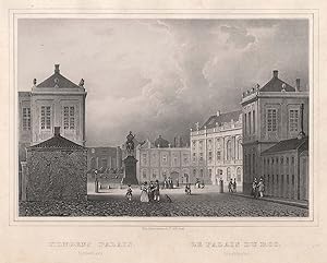 Teilansicht, Schloß, "Kongens Palais. - Le Palais du Roi".