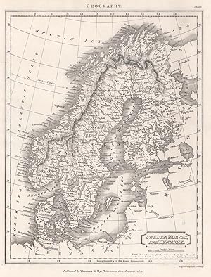 Kst.- Karte, v. Findlay b. Kelly, "Sweden, Norway and Denmark".