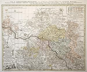 Kupferstich- Karte, n. Joh. Ehrenfried Vierenklee b. Homann Erben, "Regiae celsitvdini sereniss p...