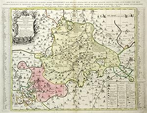 Kupferstich- Karte, v. P. Trenckmann b. P. Schenk, "Accurate Geographische Delineationi derer zum...