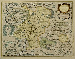 Kupferstich- Karte, b. J. Janssonius , "Comitatvs Wertheimici finitimarvque regionvm nova et exca...