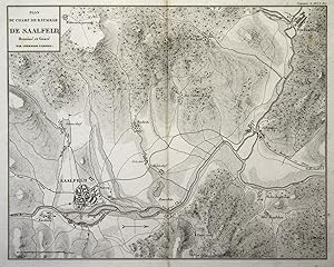 Plan du Champ de Baitaille de Saalfeld.