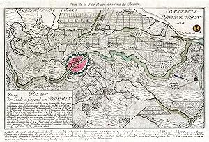 Befestigungsgrundriß mit Umgebung, "Plan der Stadt u. Gegend um Bremen".