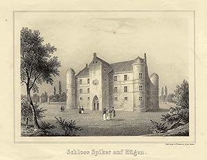 Teilansicht, Schloss Spycker, "Schloss Spiker auf Rügen".