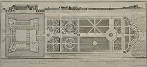 Schloß Gaibach. Plan der Anlage, "Plan general . - General Grundriß des Hoch-Gräfflichen Schloß G...