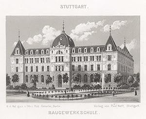 Teilansicht, Bauschule, "Baugewerkschule".