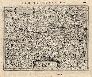 Kupferstich - Karte, b. Janssonius, "Austria Archiducatus".