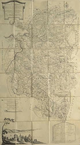 Kupferstich- Karte, v. 2 Platten v. J.E. Mansfeld nach B. Hueber und J.A. Pfaundler, "Provincia A...