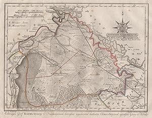 Kupferstich - Karte, v. J. Berken aus Görög, Magyar Atlas ., "Moson Vármegye - Comitatus Mosonien...