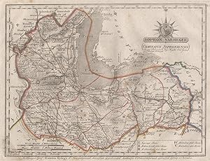 Kupferstich - Karte, v. H. Benedicti aus Görög, Magyar Atlas ., "Sopron Vármegye - Comitatus Sopr...