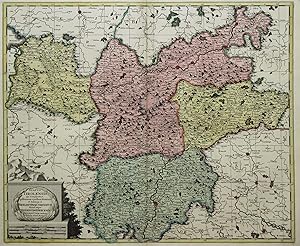 Kupferstich - Karte, b. G. Valk, "Status Tirolensis qui complectitur ipsissimum ejusdem nominis e...