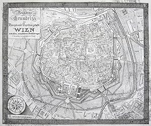 Stadtplan, "Neuester Grundrisz der Haupt= und Residenzstadt Wien mit allen ausgeführten Verschöne...