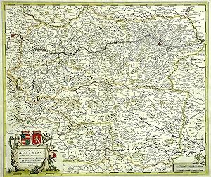 Kupferstich - Karte, b. F. de Wit, "Circuli Austriaci pars septentrionalis in qua Archiducatus Au...