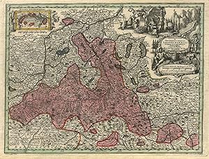 Kupferstich - Karte, v. T.C. Lotter n. A.C. Seutter b. M. Seutter, "S.R.I. Principat. et Archiepi...