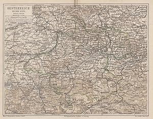 Lithografie - Karte, b. B.I., "Oesterreich ob der Enns".
