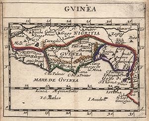 Kupferstich- Karte, aus Duval / Hoffmann, "Gvinea".