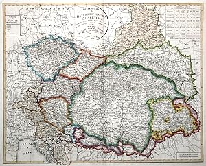 Kupferstich- Karte, n. F. Götze b. Geo. Inst. Weimar, "General Charte des Ostreichischen Kaisertu...