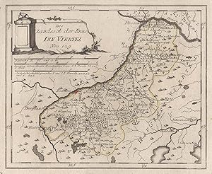 Kupferstich- Karte, b. Reilly, "Des Landes ob der Enns Inn Viertel.".