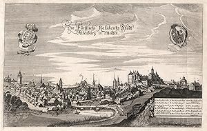 Gesamtansicht, "Die Fürstliche Residentz Stadt Altenburg in Meissen".