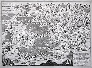 Kupferstich- Karte, b. Johann Hoffmann, "Territorium Norimbergense cum quibusdam adjacentibus loc...