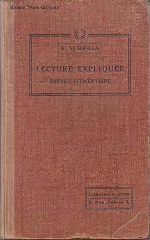 La lecture expliquée au brevet de capacité