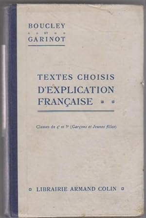 Textes choisis d'explication française