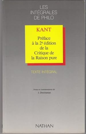 kant (préface à la 2e éditionde la Critique de la Raison pure)