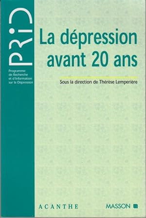 La dépression avant 20 ans