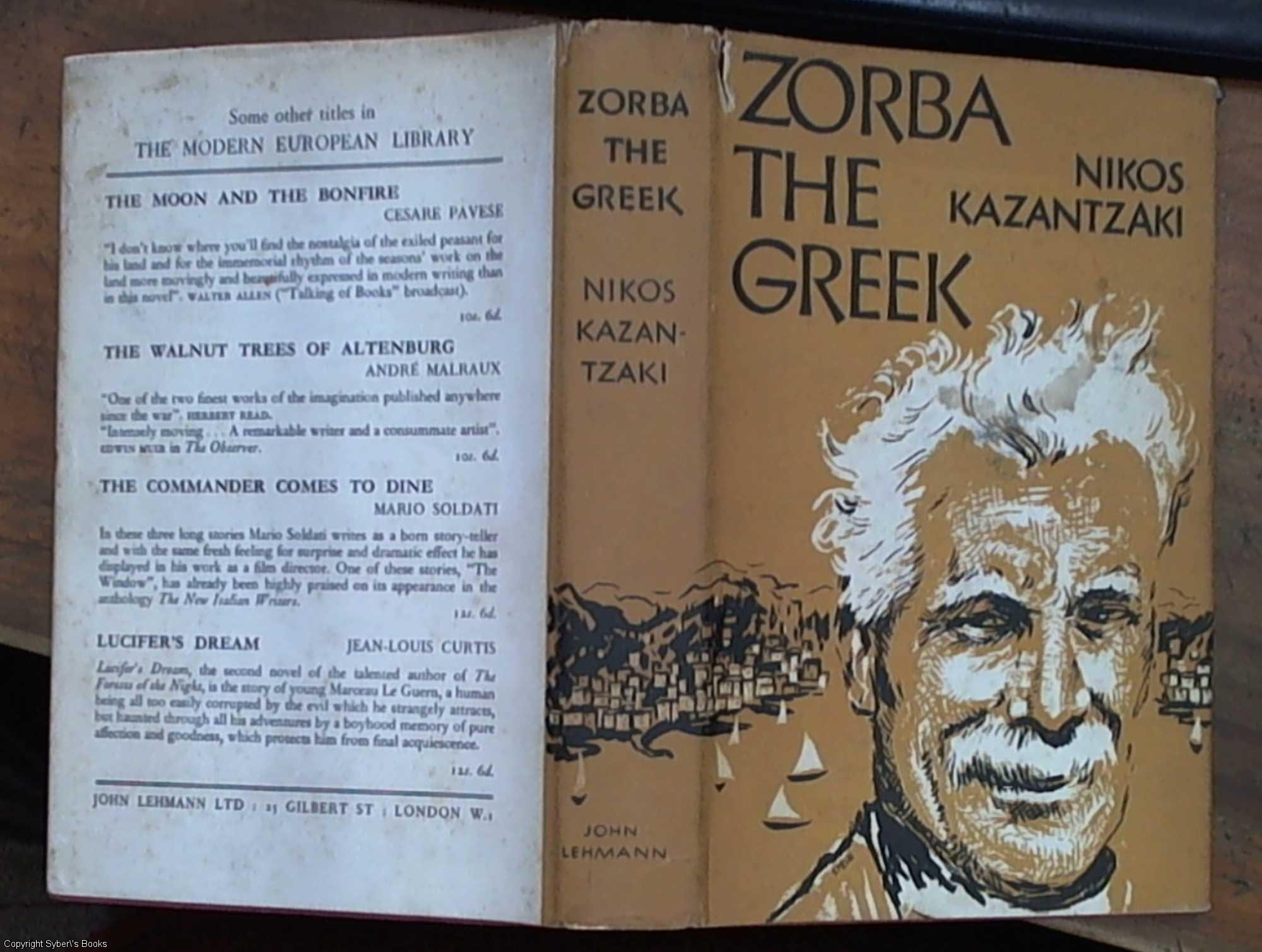 Zorba the Greek by Kazantzaki, Nikos ( Kazantzakis ) Very Good Hardcover (Original Cloth) (1952