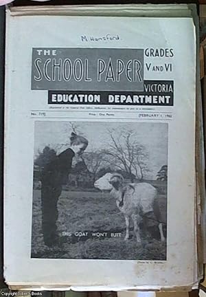 The School Paper Grades V and VI 1962 nos 719, 720, 721, 722,723, 724, 725, 726, 727, 728, 729 including index