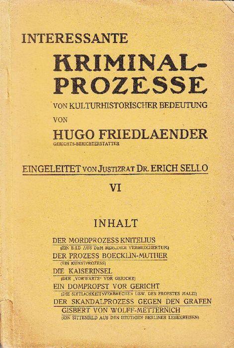 Prozess Leckert-Lützow (Historische Kriminalfälle 5) (German Edition)