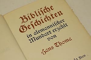 Biblische Geschichten in alemannischer Mundart.