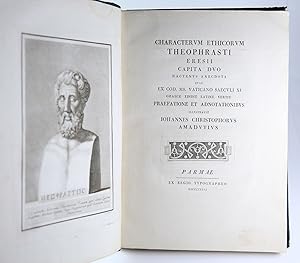 Characterum Ehticorum Theophrasti Eresii Capita Duo Hactenus Anecdota Quae ex Cod. ms. Vaticano S...