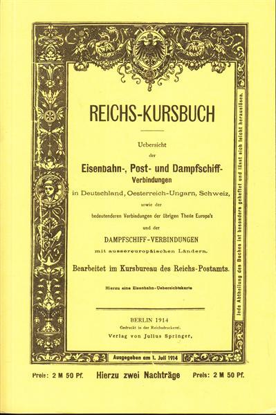 Reichskursbuch 1914