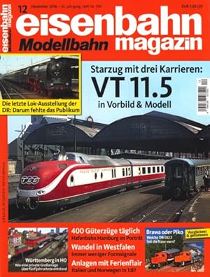 eisenbahn Modellbahn magazin 12/2016 - 54. Jahrgang, Heft Nr. 594.