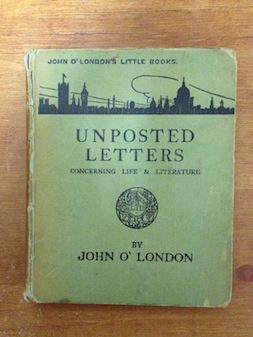 Unposted Letters Concerning Life and Literature