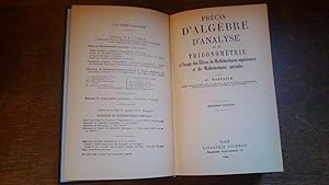 Précis d'algèbre , d'analyse et de trigonométrie