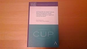 Actualités de droit social - Revenu d'intégration sociale, activation chômage et règlement collec...