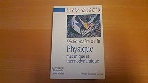 Dictionnaire physique mécanique et thermodynamique