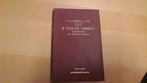 Précis d'analyse chimique quantitative des substances minérales