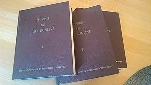 Oeuvre de Paul Painlevé ( 1863-1933) - 3 tomes