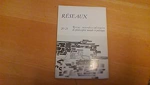 Réseaux : Revue interdisciplinaire de philosophie morale et politique - N° 20 - 21