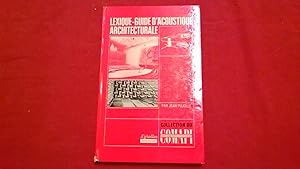 Lexique - guide d'acoustique architecturale