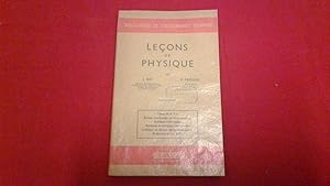 Leçons de physique