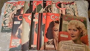 Lot de 13 revues "Mon Copain" du 21 novembre 1937 au 13 février 1938