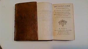 Dictionnaire d' anecdotes, de traits singuliers et caractéristiques, historiettes, Bons mots, Naï...