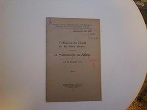 L'influence du Climat sur les êtres vivants : La Météorologie en Afrique