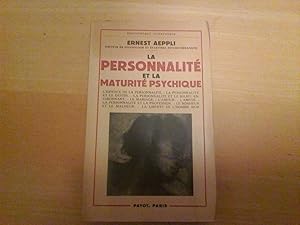 La personnalité et la maturité psychique