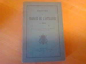 Résumé des travaux de l'artillerie en 1905