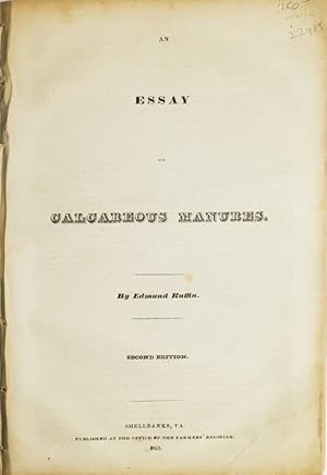 An essay on calcareous manures